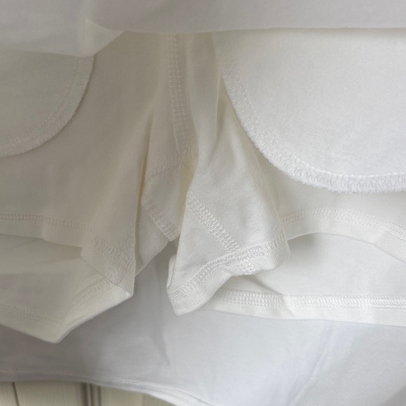 Talbots White Athletic Skort with Front Zip Pockets women’s LP summer NWT comfy - Picture 6 of 10